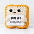 CouldNook Crocheted Character Doll - Textured Shapes And Little Message Cards