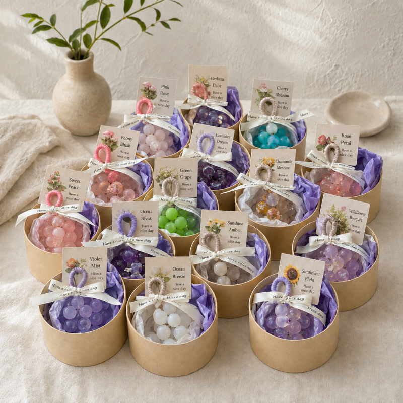 CouldNook Grape Cluster Soap Gift - Translucent Colors and Packaging