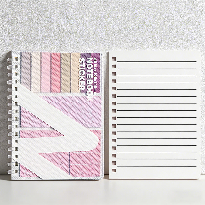 CouldNook All-in-One Pastel Spiral Notebook - Lined Journal with Sticky Notes & Index Tabs