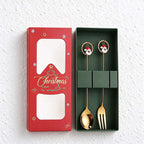 CouldNook Christmas Cutlery Set - Character Tops and Decorative Charm Designs