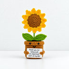 CouldNook Crocheted Character Doll - Textured Shapes And Little Message Cards