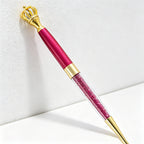 CouldNook Pen-Crown Top Retractable Metal Ballpoint Pen Cute Gift Pen for Students Office Wedding Favors