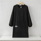 Velvet Waterproof Long Sleeve Apron - Canvas Kitchen Apron