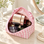 CouldNook Gingham Makeup Case - Lift Up Lid