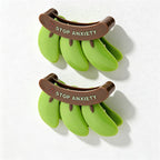 CouldNook Banana Bag Clip Set - Hanging Fruit Shapes and Curved Holder