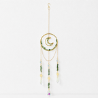 CouldNook Gemstone Moon Suncatcher Ornament - Circular Hanging Frame