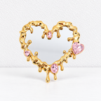 CouldNook Decorative Mirror Accessory - Sculpted Outlines And Ornamental Border Designs