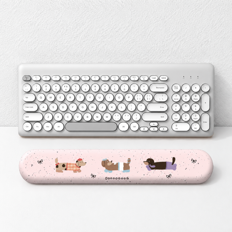 CouldNook Dachshund Wrist Rest - Long Desktop Support Cushion