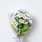 Artificial Flower Bouquet with Textured Petals and Wrapping