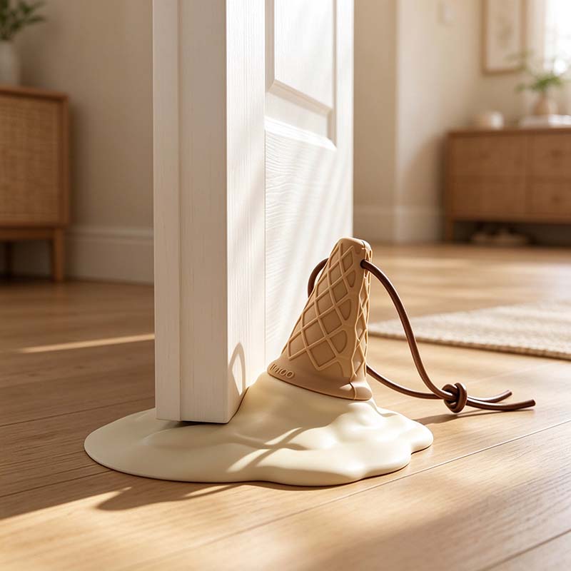 CouldNook Ice Cream Door Stop - Melted Cone Design