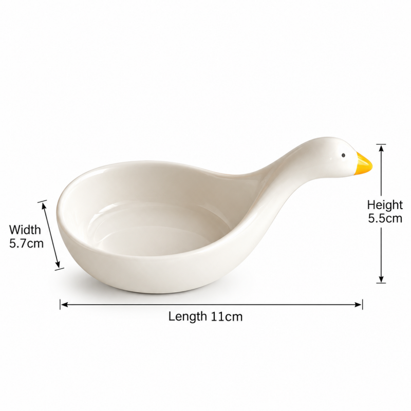 CouldNook Duck Sauce Dish - Sculpted Bird Shape