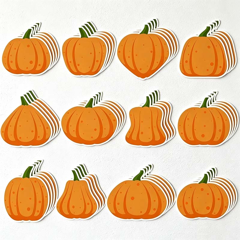 CouldNook Die-Cut Themed Sticky Notes - Pumpkins and Seasonal Character Shapes