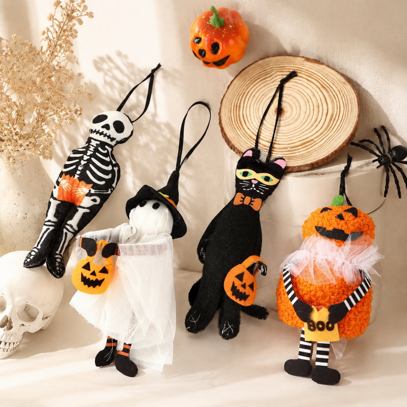 CouldNook Halloween Fabric Doll Ornament - Costume Details and Hanging Loop