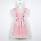 CouldNook Ruffle Strap Apron - Lace or Plain Pockets