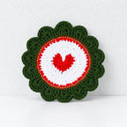 CouldNook Yarn Coaster - Festive Figures and Shaped Cup Accents