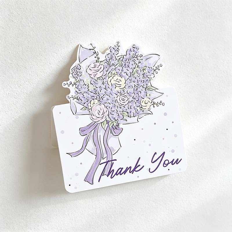 CouldNook Floral Thank You Card - Bouquet Artwork And Script Lettering