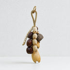 CouldNook Layered Seed Shell Bag Charm - Loop Clasp Attachment
