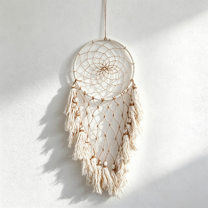 CouldNook Feather Dreamcatcher - Beaded Layered Tassel Wall Hanging