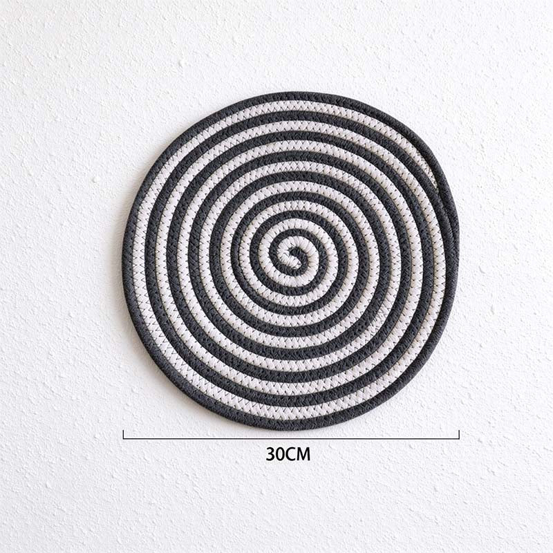 CouldNook Two Tone Rope Table Mat - Spiral