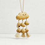 CouldNook Natural Seed Shell Hanging Charm - Braided Loop
