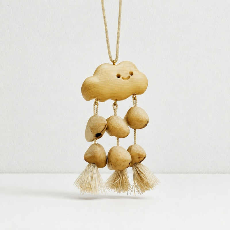 CouldNook Natural Seed Shell Hanging Charm - Braided Loop
