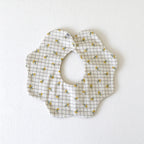 Cotton Baby Bib with Scalloped Petal Edge