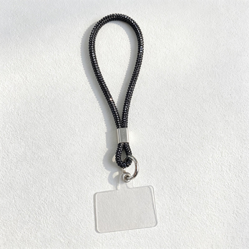 CouldNook Rhinestones Set Phone Strap with Figure-Eight Links