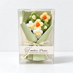CouldNook Knitted Flower Bouquet - Wrapped Petals for Thoughtful Gifting