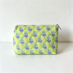 CouldNook Quilted Floral Pattern Cosmetic Bag - Vanity Storage Accent