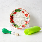 CouldNook Ceramic Grater Plate Set - Fruit Rim