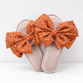 CouldNook Floral Bow Slippers - Seven Satin-Look Colors Collection