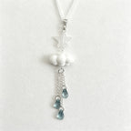 CouldNook Cloud Star Rain Beaded Phone Charm - Loop Cord Attachment
