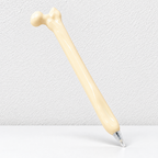 CouldNook Bone-Shaped Ballpoint Pen - Sculpted Joints and Pale Shell
