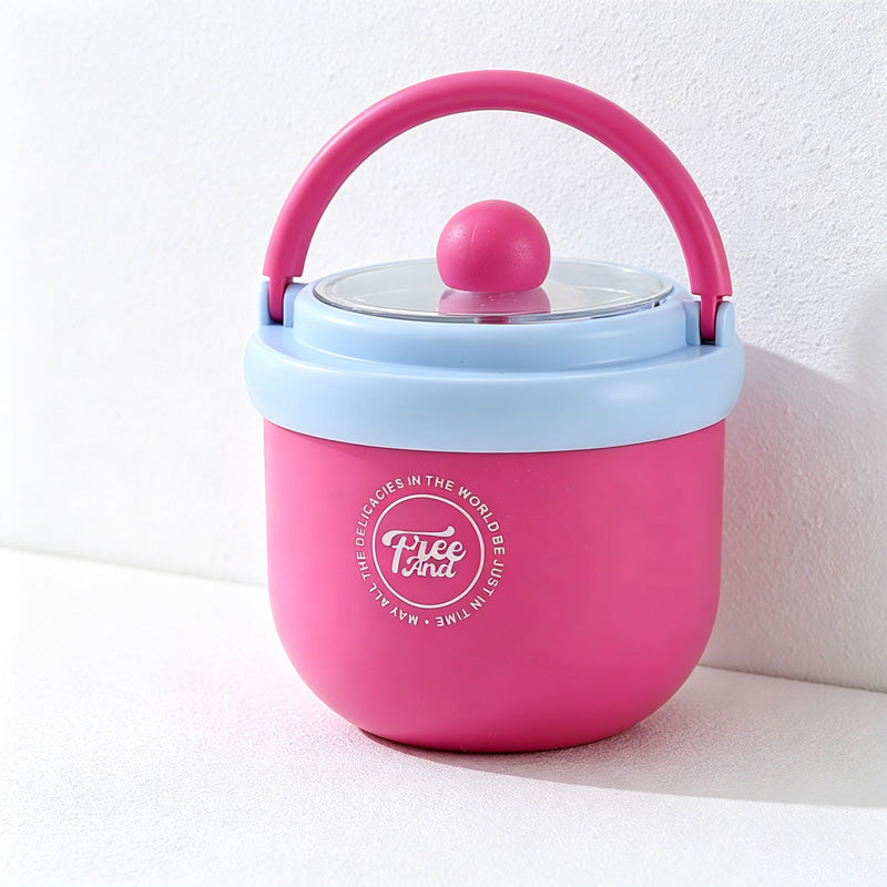 CouldNook Breakfast Cup - Swing Handle and Clear Round-Knob Lid