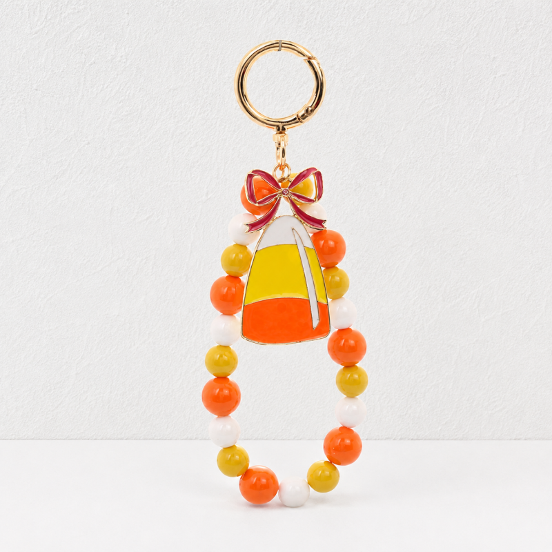 CouldNook Halloween Beaded Keychain - Colorful Loops and Character Pendants