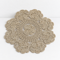 CouldNook Rose Lace Round Placemat - Openwork Floral Edge