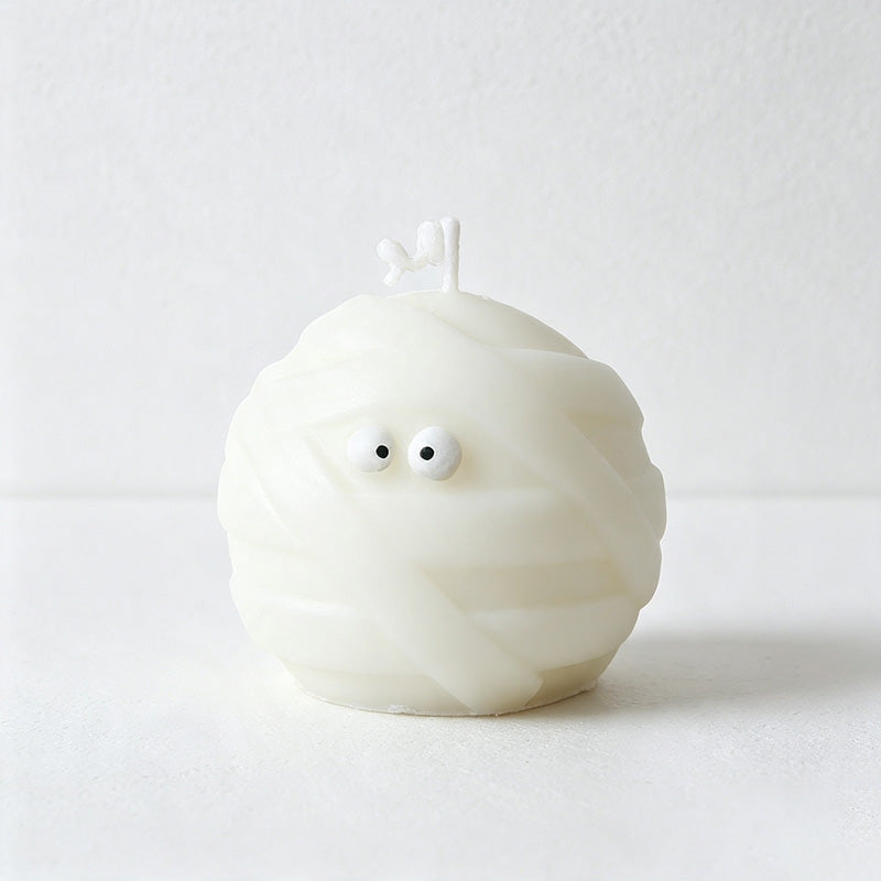 CouldNook Assorted Halloween Scented Candle‑Novelty Pumpkin Skull Tombstone Decor