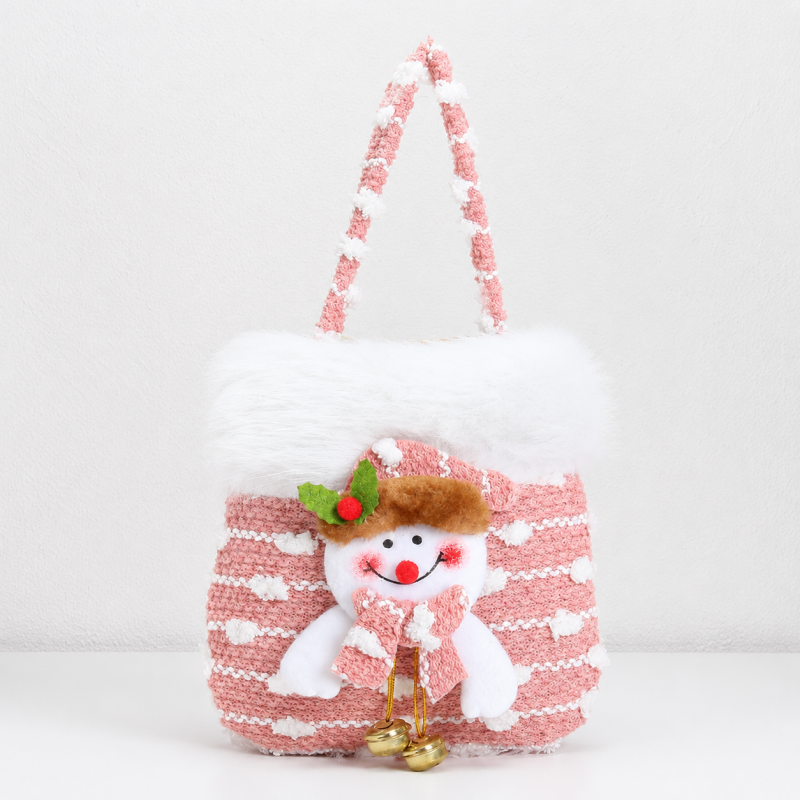 CouldNook Christmas Gift Bag - Character Details and Festive Fabric Patterns