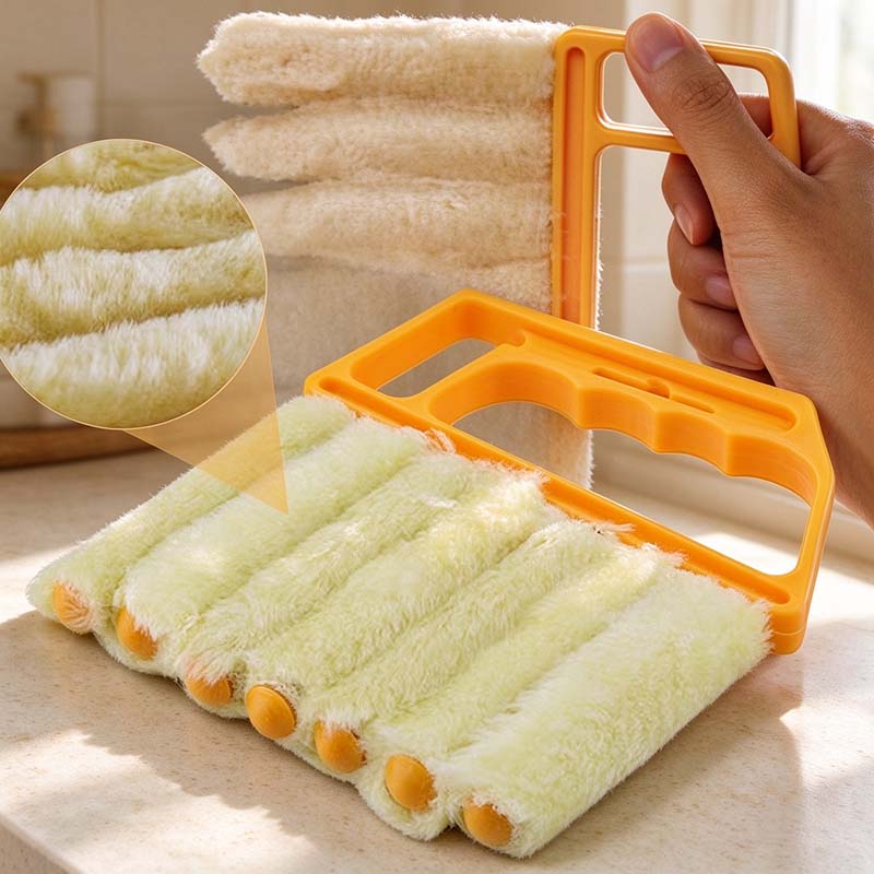 CouldNook Blind Cleaning Brush - Seven Covered Fingers