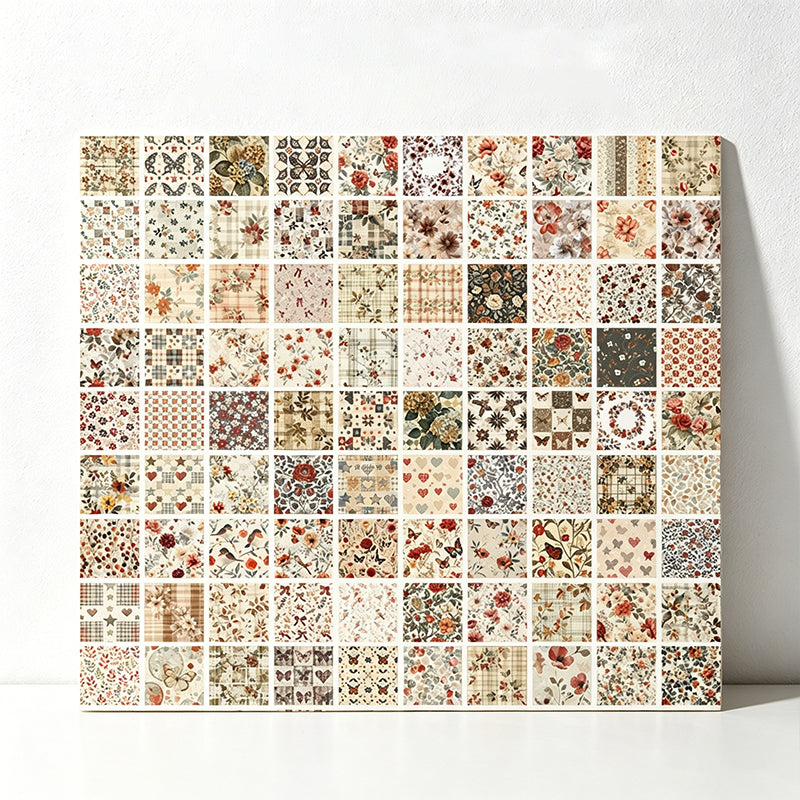 CouldNook Vintage Floral Paper Brick- Journal Scrapbook Crafts