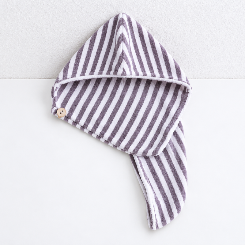 CouldNook Hair Drying Turban - Stripes And Chevrons