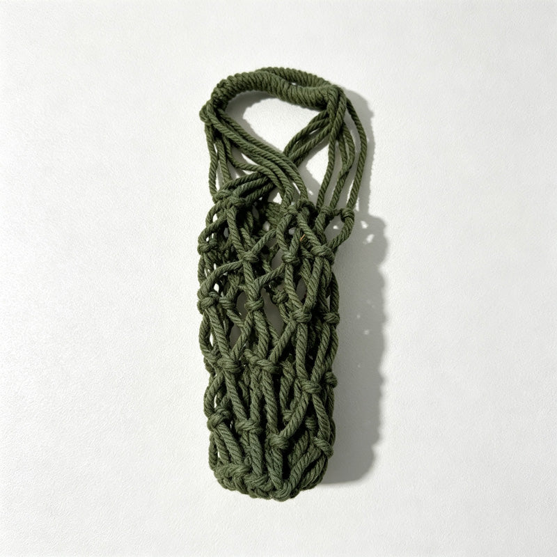 CouldNook Knotted Cup Carrier - Double Handle Bottle Sling