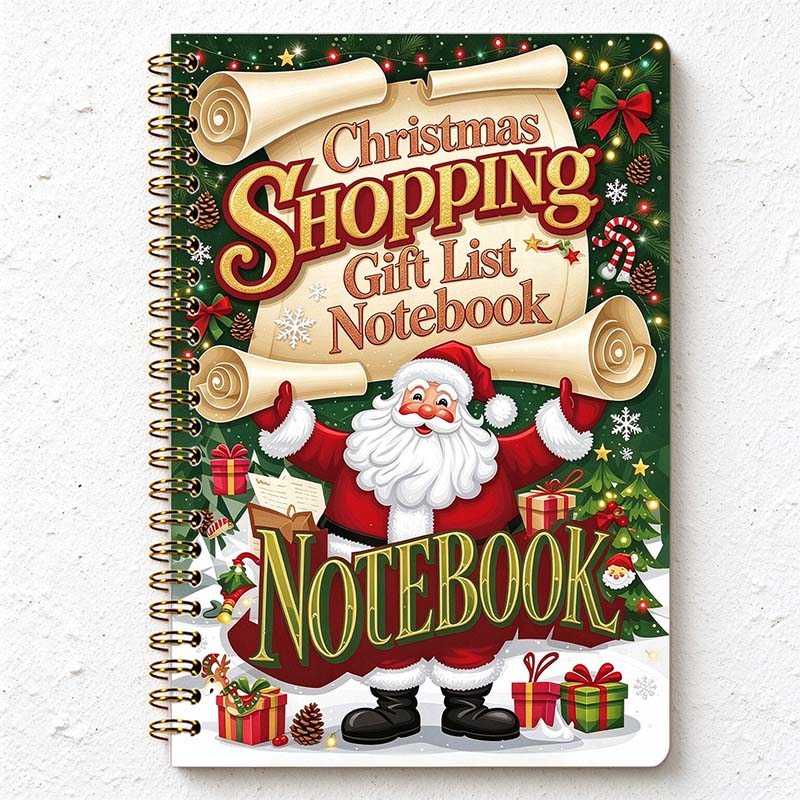 CouldNook Christmas Shopping Planner - Spiral Binding And Gift Budget Pages