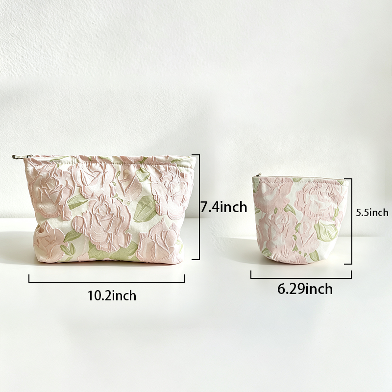 CouldNook Floral Cosmetic Bag - Vanity Storage Accent