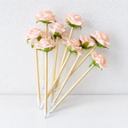 CouldNook Rose Gel Pen - Layered Flower Top and Slender Stem