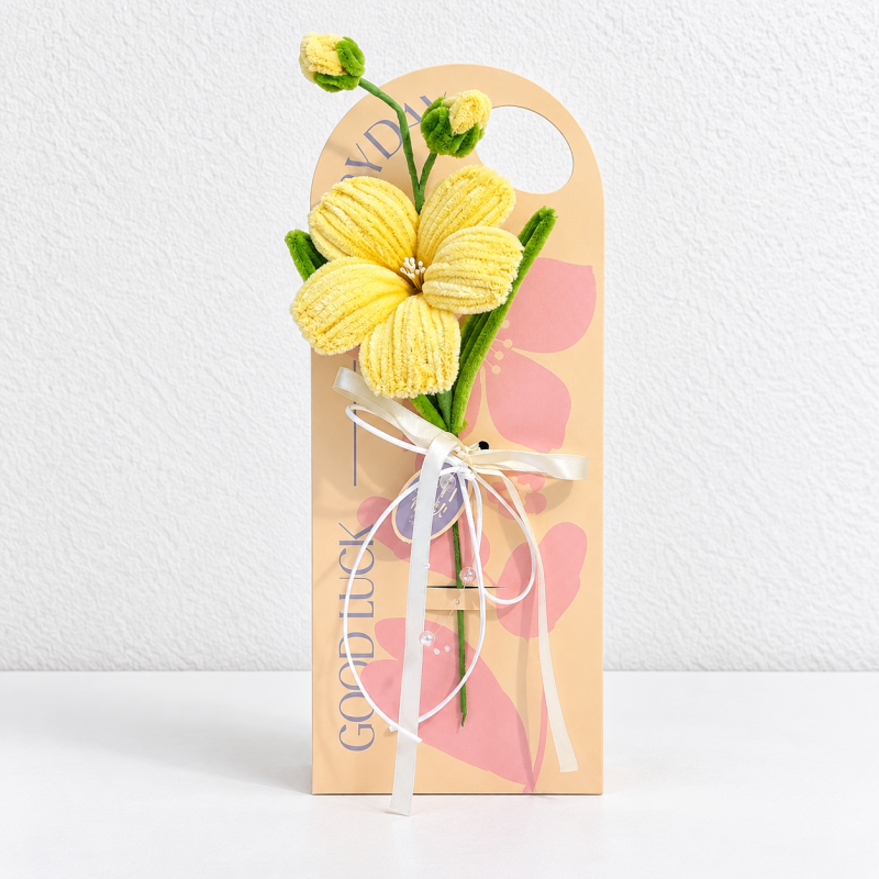 Flower Presentation Card - Open Petals and Tulip Choices
