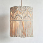 CloudNook Macrame Cotton Rope Lamp Shade‑Boho Hanging Lampshade