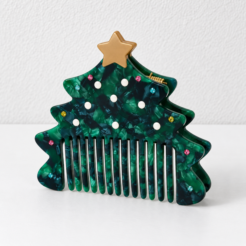 CouldNook Christmas Hair Comb - Festive Character Shapes