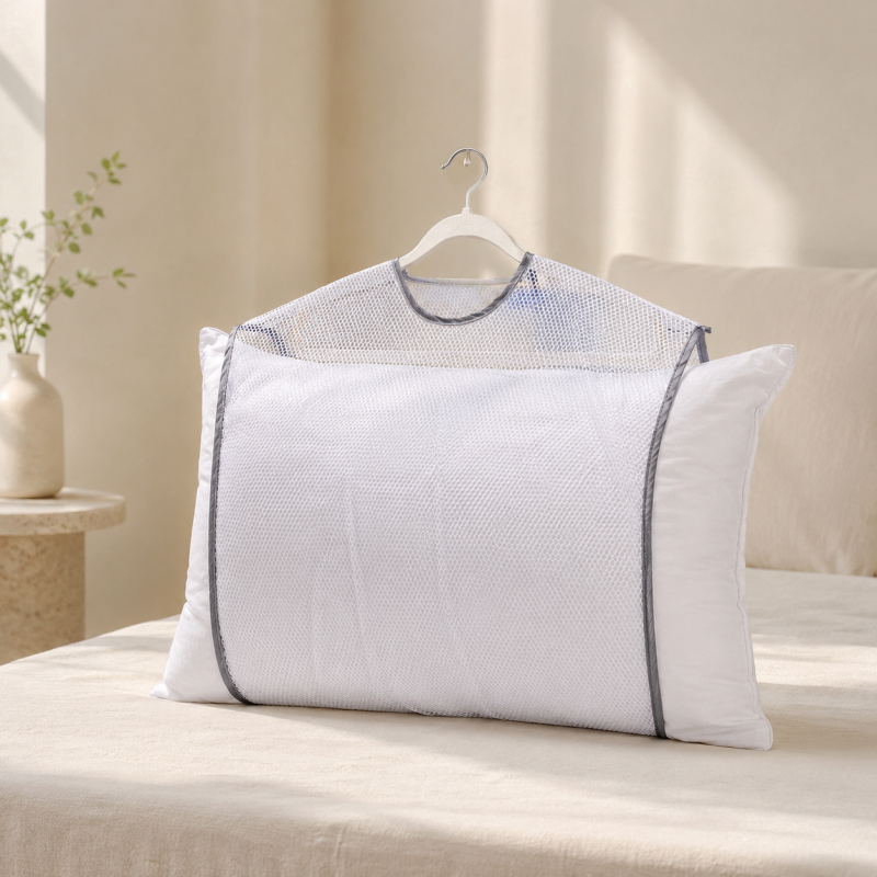 CouldNook Mesh Pillow Drying Bag - Hanger Neck Slot