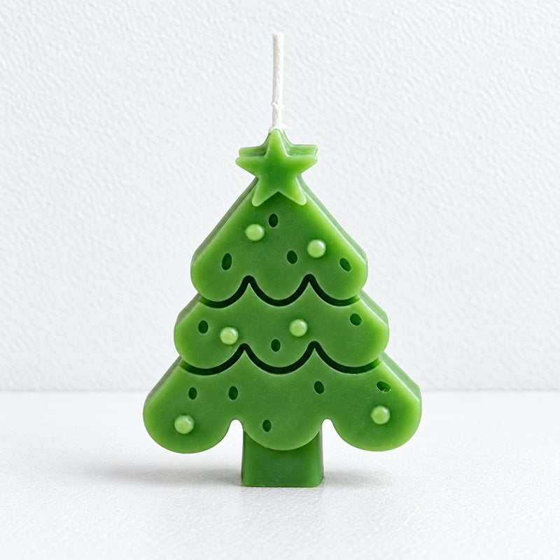 CouldNook Christmas Sculpted Candle - Festive Character Collection Accent